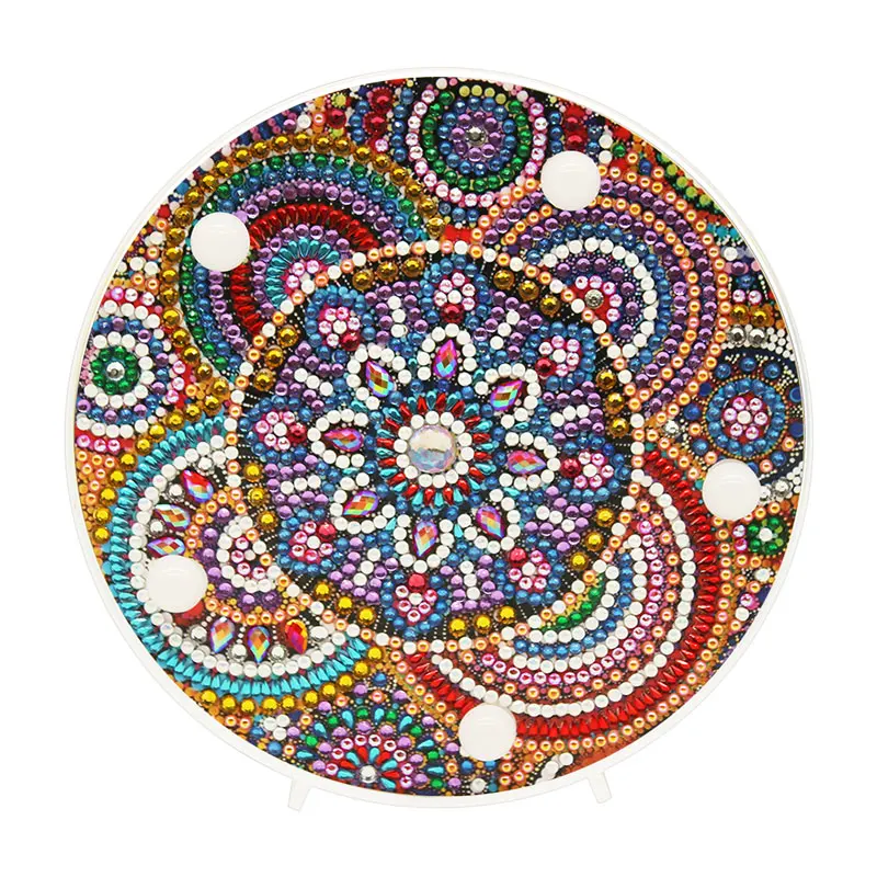 19 Мандала DIY Специальная форма полная дрель алмазная живопись светодиодный светильник ночные лампы декоративный светильник для спальни ночник домашний стол Декор - Цвет: 19