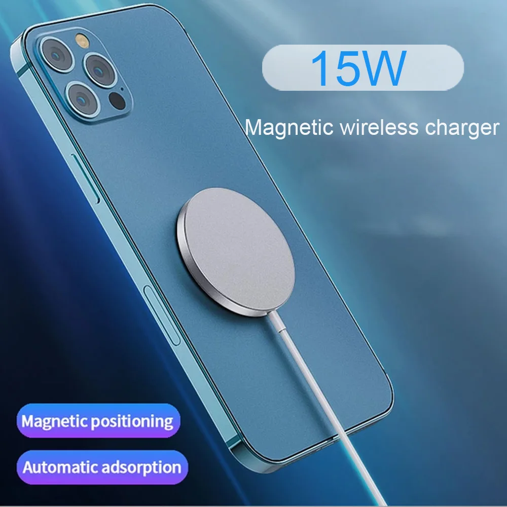 

Magnetic 15W Quick Wireless Charger for Phone 12 Wireless Charger For Phone 12 pro max Fast Wireless Charging Pad
