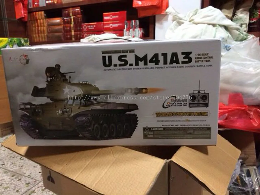 6,0 с инфракрасной боевой системой 1:16 США M41A3 бульдог пульт дистанционного управления боевой танк 3839-1 расширенный металлический Трак металлические колеса