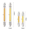 R7S Dimmable COB LED Lamp Bulb Glass Tube for Replace Halogen Light Spot Light 78mm 118mm AC110V 230V 6W 10W Energy Saving 3