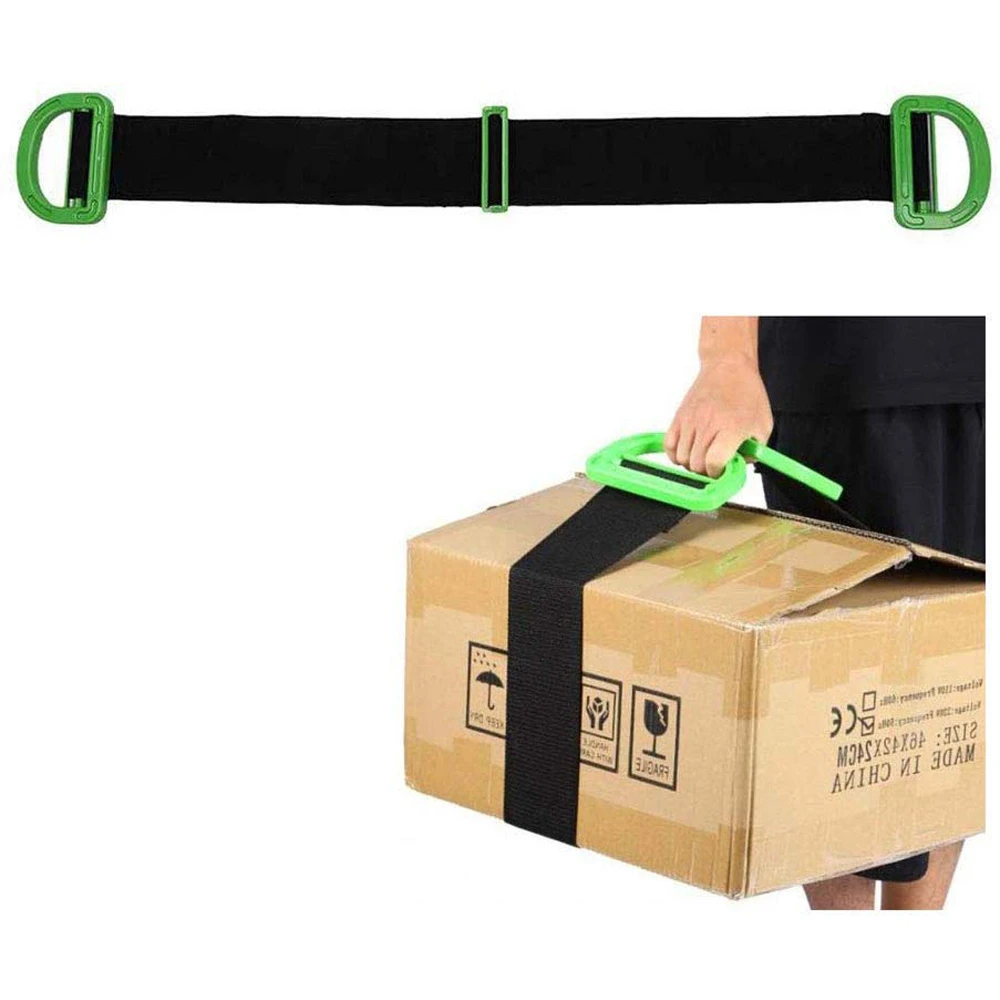 QWORK Adjustable Moving Lifting Straps for Furniture Boxes or Other