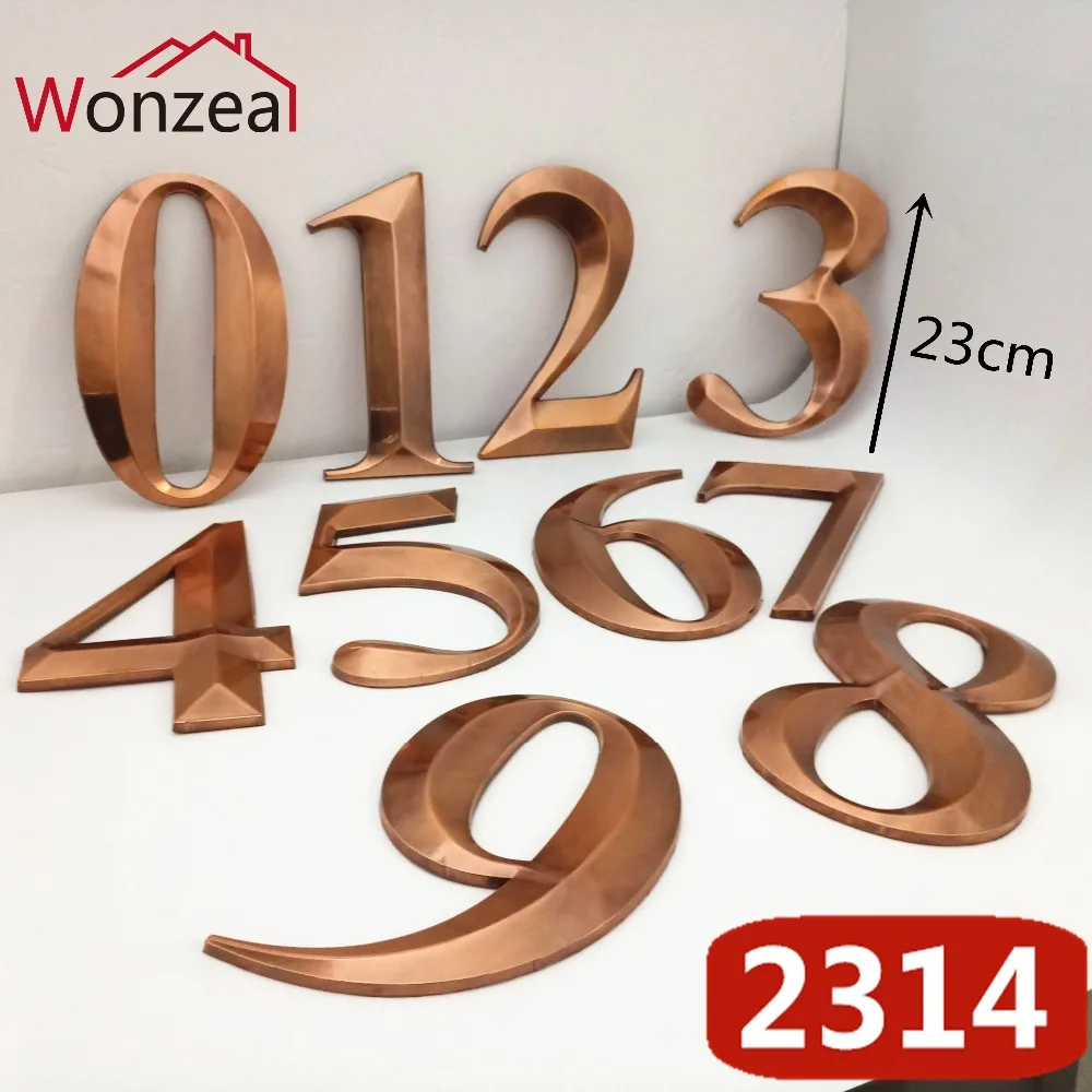 2314R红古锥形23cm塑料门牌=b混合01