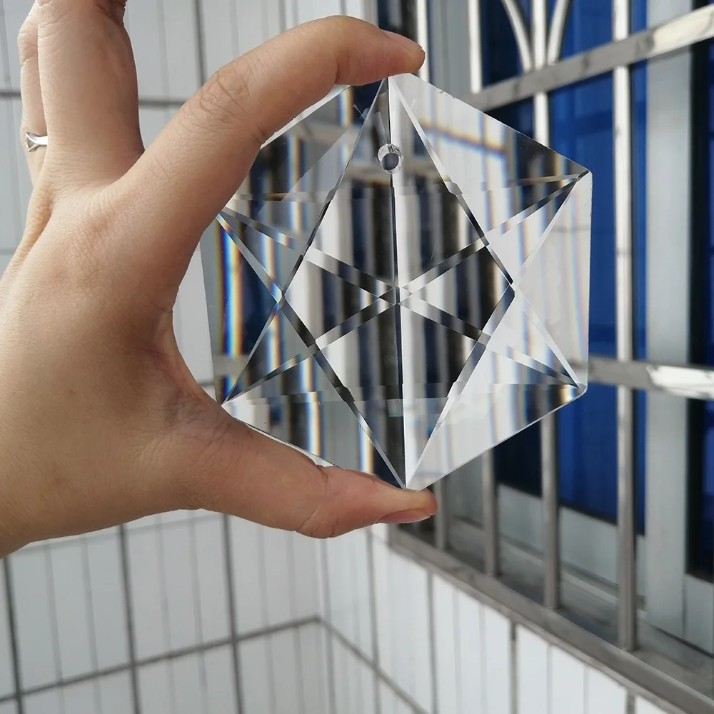 Crystal Sun Catcher 1PCS 100MM Clear Glass Crystal Prisms Pendant