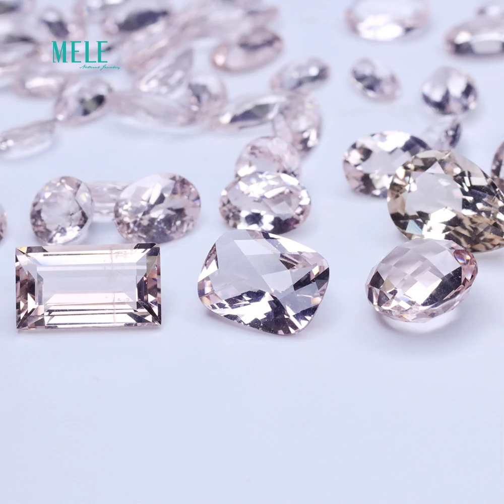 Natural Morganite ite pink beryl nude gemstone Pendant Ring Earring custom matching stone Natural Morganite ite pink beryl nude gemstone Pendant Ring Earring custom matching stone