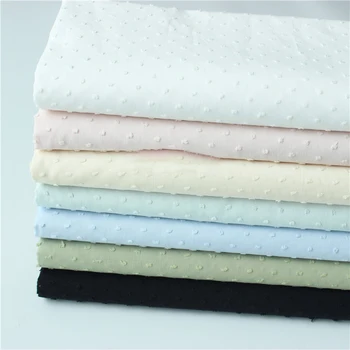 

YOMDID Dots Cotton Fabric Solid Color Fabric Cotton DIY Sewing Cloth For Garments Skirt Pillow Decor Patchwork Handcraft Fabric
