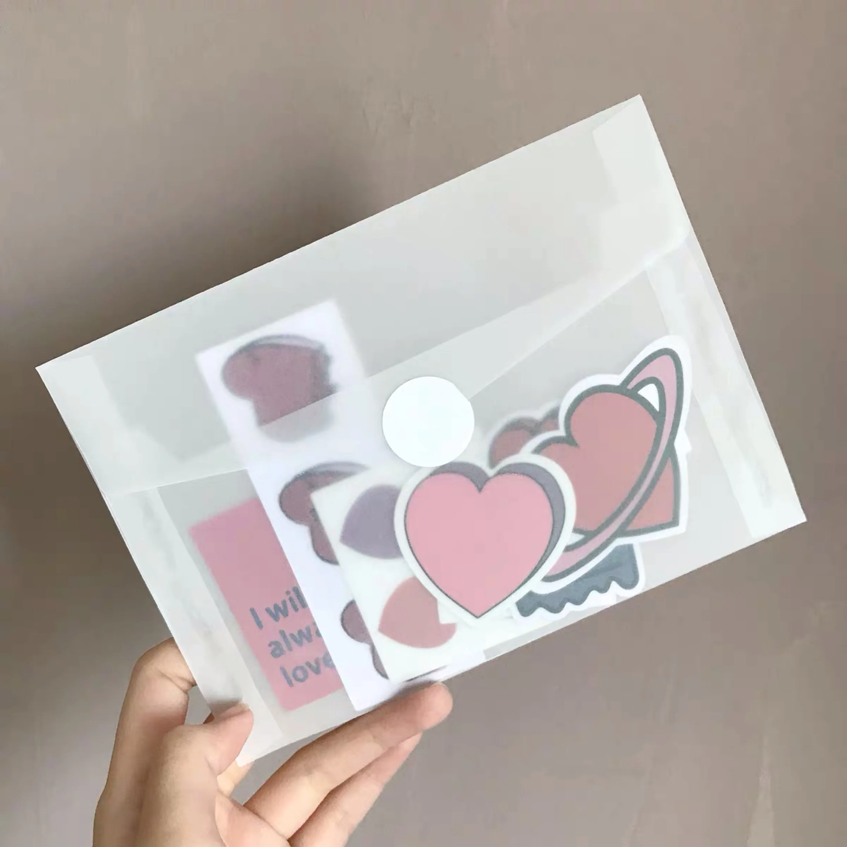 8pcs Ins Lovely Heart Creative Decorative Sticker Korean Label Diary Album Kawaii Phone Stickers DIY Scrapbooking Stationery
