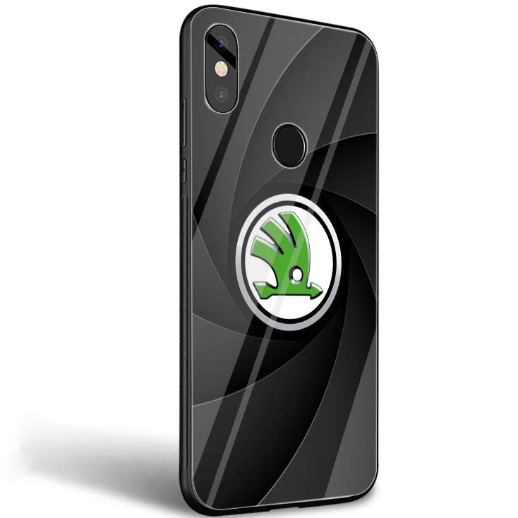 Для автомобиля Skoda чехол с лого для xiao Mi 8 Lite A1 A2 9 Redmi Note 5 6 7 Pro 6A 4X Pocophone F1 оболочки - Цвет: G1