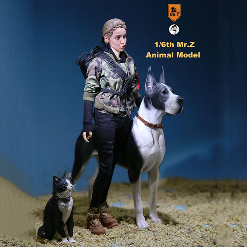 Миниатюрная модель животного Mr.Z 037-GD из полимера ПВХ масштаб 1:6 немецкий дог