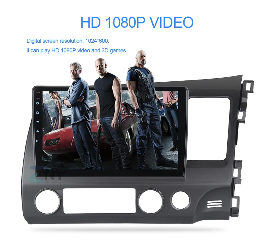 10," ips 2.5D Топ дисплей Android 9 Carplay для RHD Honda Civic 2006 2007 2008 2009 2010 2011 навигационный GPS радиоприемник DSP аудио TDA7850