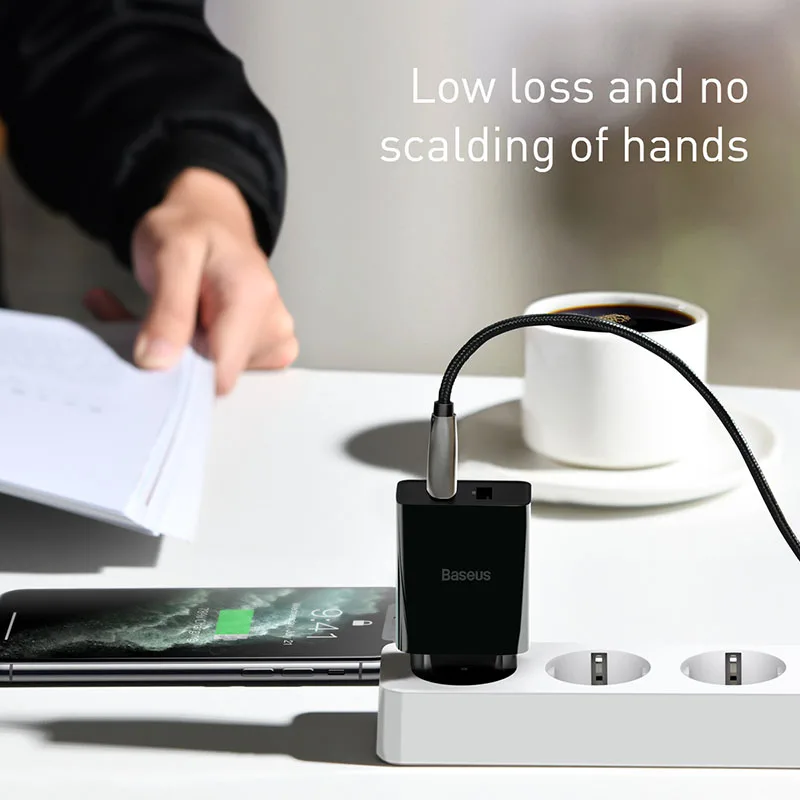 Baseus Mini Dual USB Ladegerät 105 W Für iPhone 11 Pro X 8 7 Plus Xs Max 5V 2A tragbare Reise Ladeg