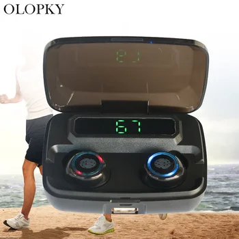 

New Original Wireless Headphones TWS Bluetooth5.0 earphone HiFi IPX7 Waterproof earbuds Touch Control Headset For Sports /Game
