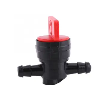 

6mm Inline On/Off Fuel Tap Fit for 1/4 Pipe Hose Universal Plastic