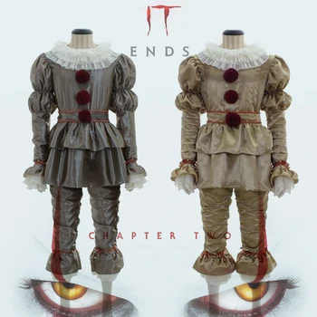 

Moive It Joker Pennywise Cosplay Costume Chapter Two Halloween Costumes Horror Clown Party Cosplay Disfraz for Adult Man Woman