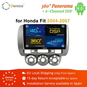 

Ownice K1 K3 K5 K6 Android 9.0 Radio Car GPS Navi Multimedia Player For Honda Fit Jazz 2004 2005 2006 2007 4G 360 panorama DSP