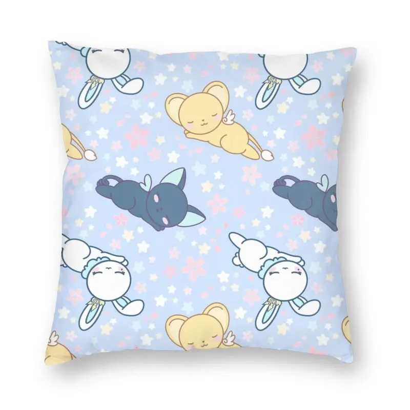 

Cardcaptor Sakura Sleeping Guardians Cushion Cover 45x45cm Decoration Print Anime Manga Throw Pillow for Sofa Double Side
