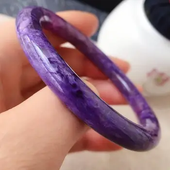 

Z314 Charoite Bangle Fine Jewelry Perimeter 57mm total 33.4grams Natural Charoite Female's Bangles for Women's Fine Bangles