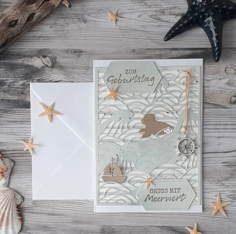 Mmao Handwerk Metall Stahl Schneiden Stirbt Neue Dichtung dekoration Scrapbooking Papier/foto Karten Präge Stirbt – Detail 9