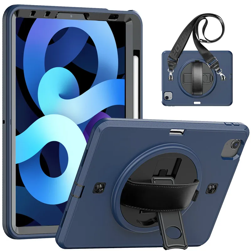 

Для iPad Pro 11 2018 A1979 A1980 A1934 A2013 чехол с откидной подставкой вращающейся на Turntablet силиконовый Твердый PC 3 Слои крышка + Ручка слот + ремень