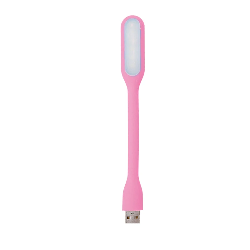 Pink BRELONG мини-usb ночной Светильник СВЕТОДИОДНЫЙ гибкие светодиодные лампы для чтения настольная лампа для мобильного Мощность ноутбук адаптер переменного тока 1,2 W 5V - Emitting Color: Pink