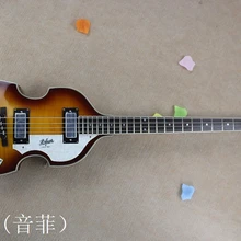 Бренд Классические основы гитара с 1887,4 струны 22 лада электрическая бас гитара Пламя клен Сделано в США