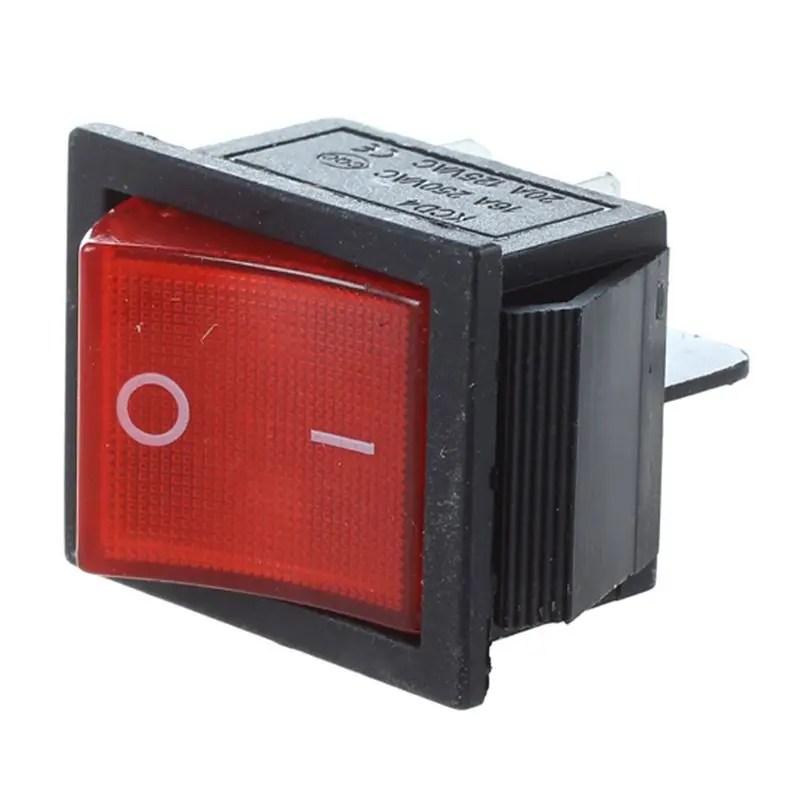2 предмета KCD4 DPST ВКЛ-ВЫКЛ 4 Pin рокер желобковый выключатель 15A/20A AC 250 V/125 V