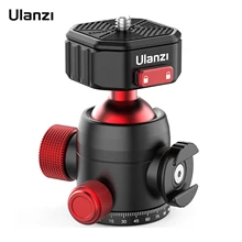 Ulanzi U100-trípode de liberación rápida con cabezal de bola panorámica, adaptador para cabeza de bola, rotación de 360 °, 20KG de carga, soporte para zapata fría