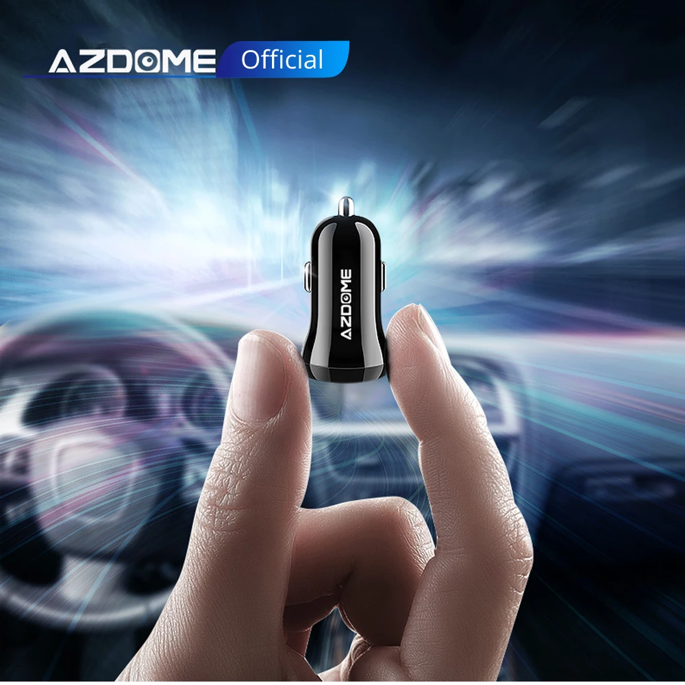 AZDOME мини USB Автомобильное зарядное устройство для мобильного телефона планшета gps 4.8A быстрое зарядное устройство автомобильное зарядное устройство двойной USB адаптер в автомобиль для M11 GS63H