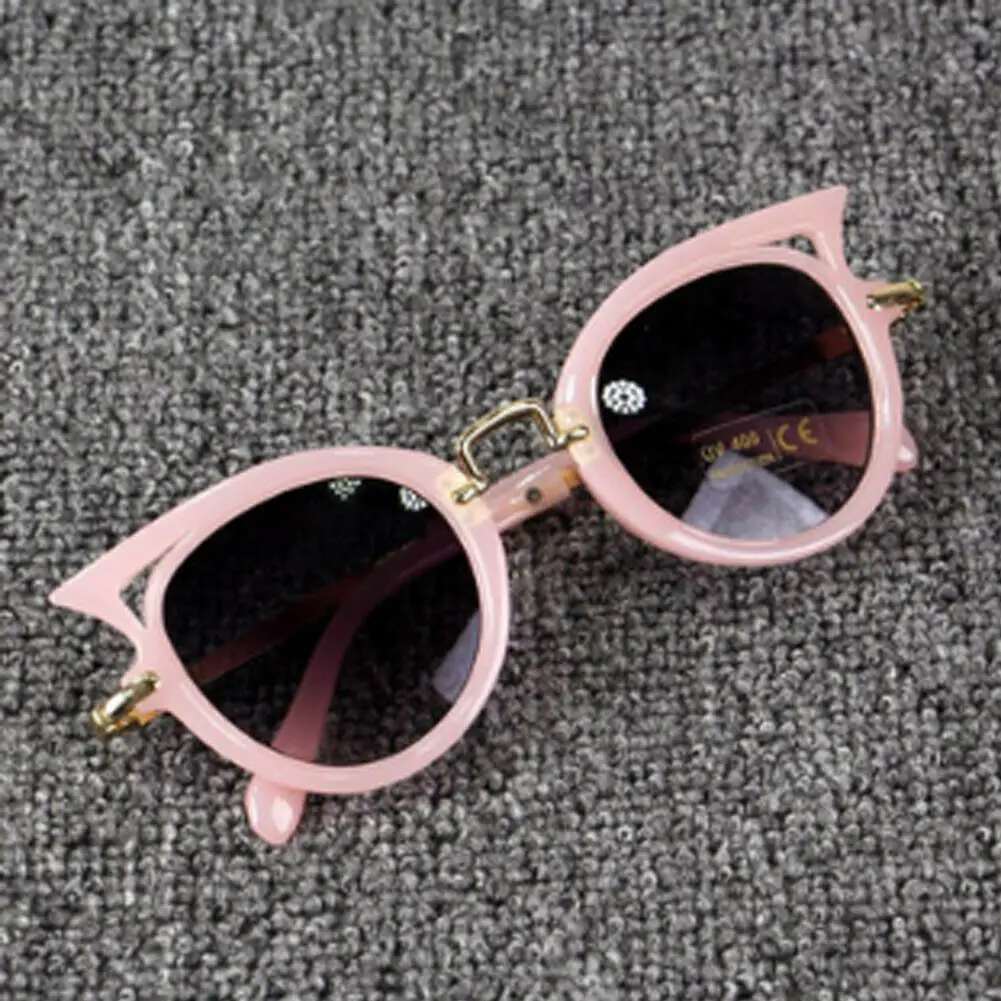 Защита глаз пляжная одежда УФ 400 гибкие Модные Детские поляризованные солнцезащитные очки - Цвет: Розовый