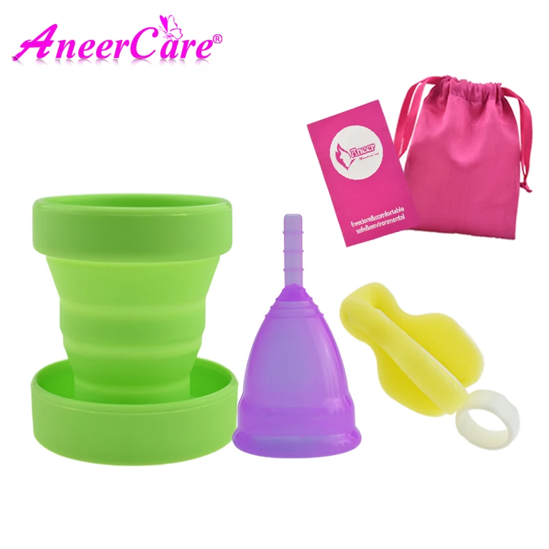 1pc pur-sterilizer Менструальная чашка для женщин Женский гигиенический вагинальный период чашка копа Менструальный de silicona медицинский многоразовый колетор Менструальный влагалище - Цвет: 1pc pur-sterilizer