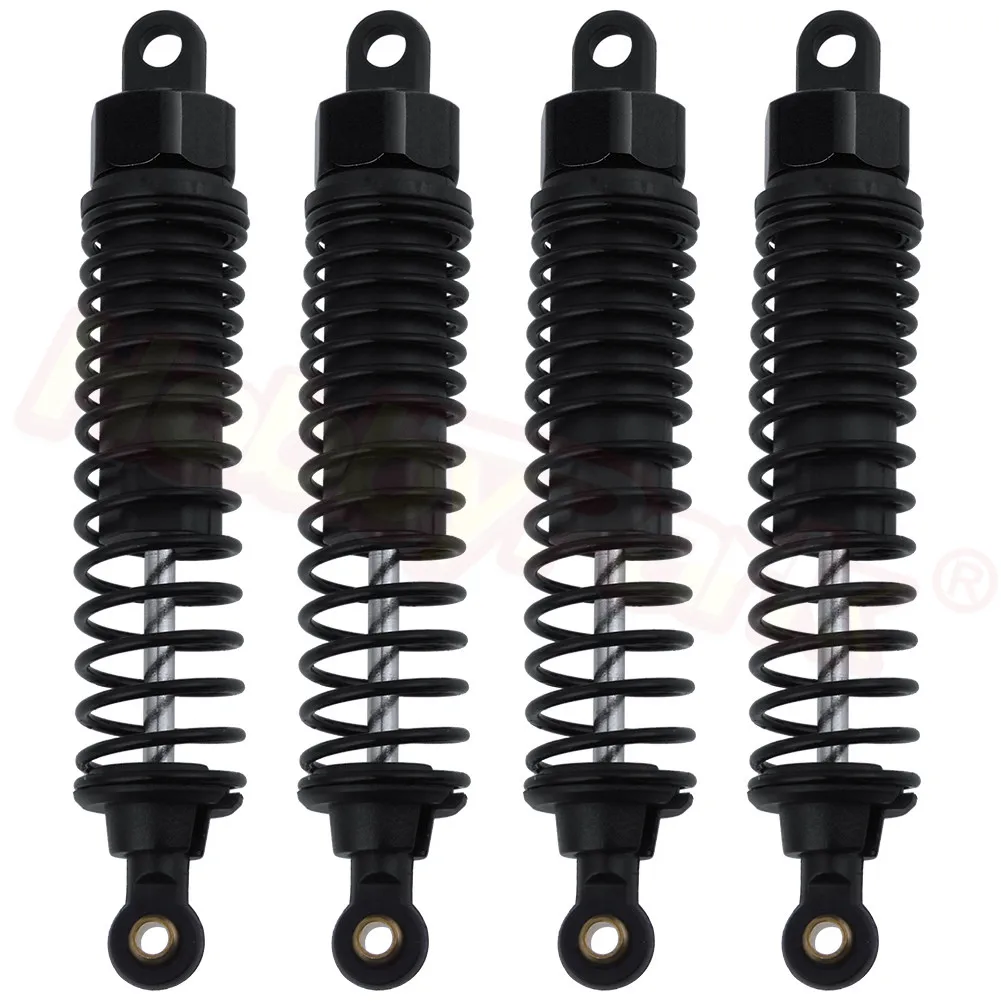 Black 8313 4 шт. 98 мм пластиковый корпус Амортизатор 06002 для Redcat HSP Exceed RC 1/10 Baja Nitro power внедорожный Багги запасные части - Цвет: Black 8313