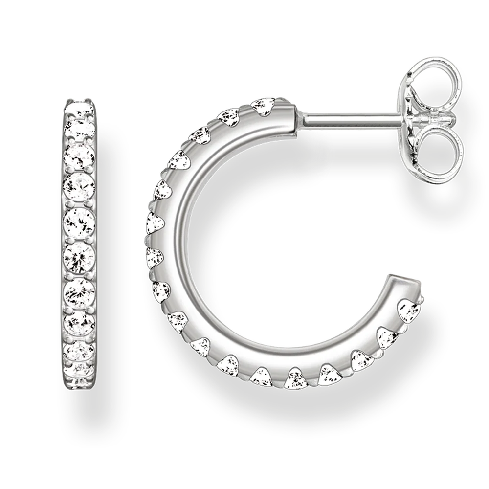 Semicircle Earrings Creole Dots Beads Hoop Earrings for Women 925 Silver Fashion Bohemia High Quality Round Ear Jewelry Accessories Gifts Wholesale - Окраска металла: Semicircle Earrings