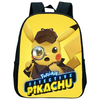 

2019 Hot New Children Pokemon Detective Pikachu Backpack Kids School Bags Teenager Book Backpack Popular Pattern Cute Backpack
