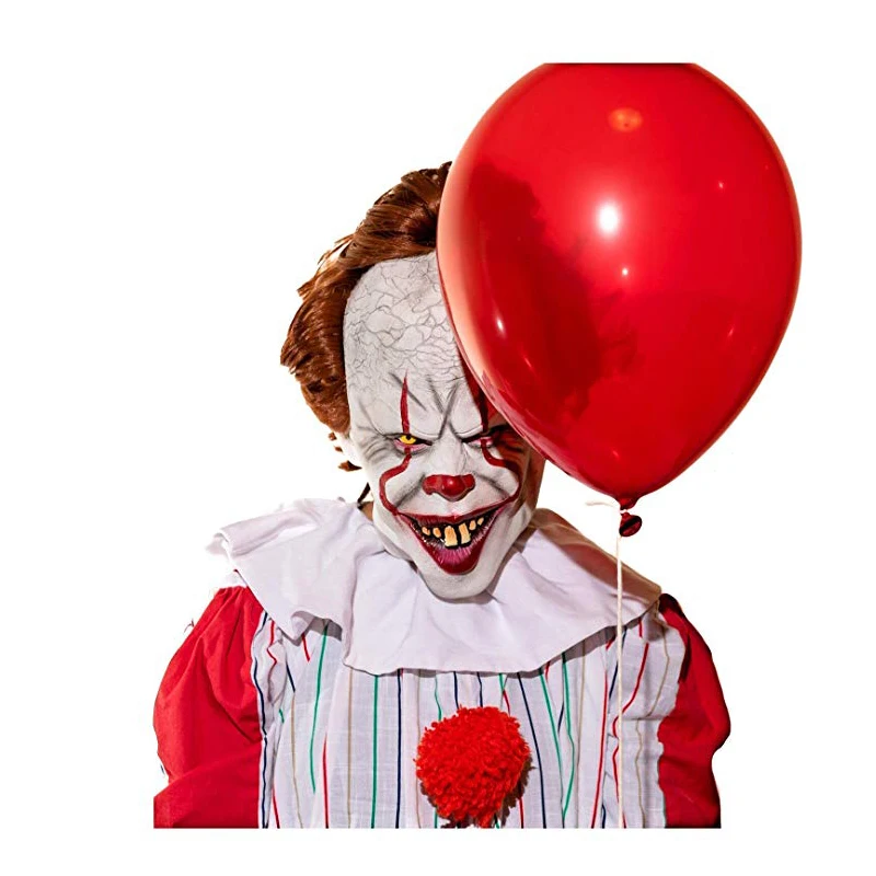 Горячая Stephen King's It маска Pennywise ужас одежда для клоуна Маска Клоун Маска Хэллоуин полное лицо Косплей латексные вечерние костюм, реквизит