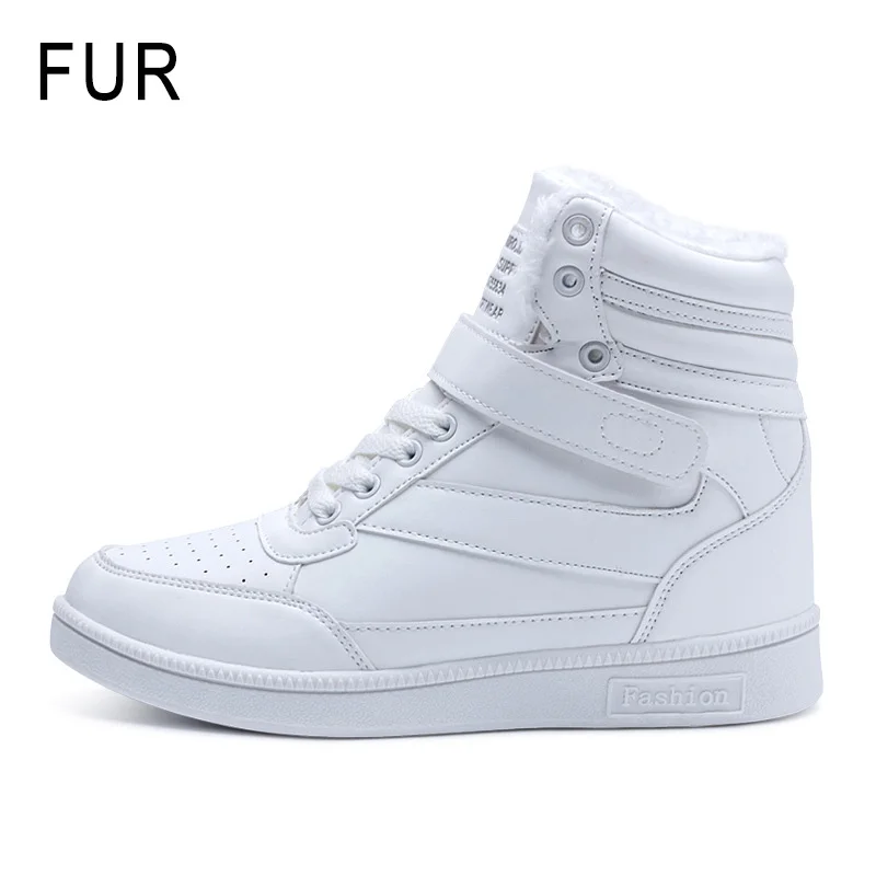 white fur Новые ботильоны для женские зимние ботинки теплые зимние сапоги Зимняя обувь ботильоны Модные женские ботинки Женская обувь - Цвет: white fur