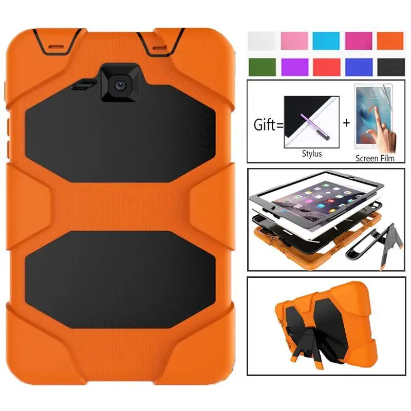 

Tab A T280 SM-T285 Heavy Duty Tablet Case Fundas Silicon Back Cover for Samsung Galaxy Tab A 7.0 Inch Protective Stand Holder
