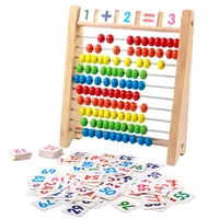 Wooden Abacus Educational Math Toy Children Rainbow Counting Beads Numbers Arithmetic Calculation Puzzle Montessori Learning Toy 1