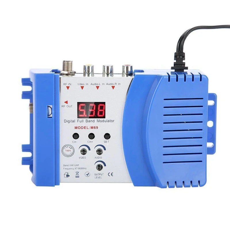 Профессиональный цифровой Vhf Uhf Rf модулятор Av в Rf Avto ТВ конвертер адаптер
