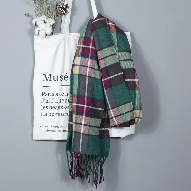 4 20 цветов для мальчиков и девочек с кисточками шарф шаль осень зима новые детские кашемировые пашмины шарфы и палантины мягкий и теплый шарф - Цвет: 4