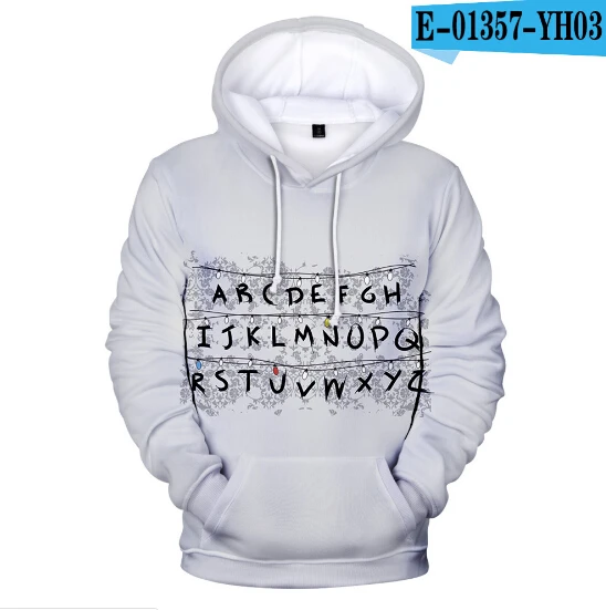 3D Stranger Things printed Hoodies Sweatshirt fashion hoodies High Quality Men/Women Hip Hop Hoodies kids Pullovers - Цвет: color at picture