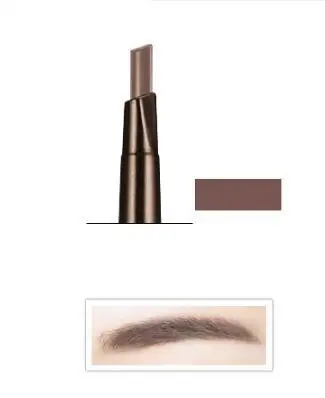Medium Brown Новые 5 шт/упаковка-Цвет зубная щетка с двумя головками карандаш для бровей натуральный Водонепроницаемый вращающийся, автоматический Треугольники карандаш для бровей с кистью Красота инструменты - Цвет: Medium Brown