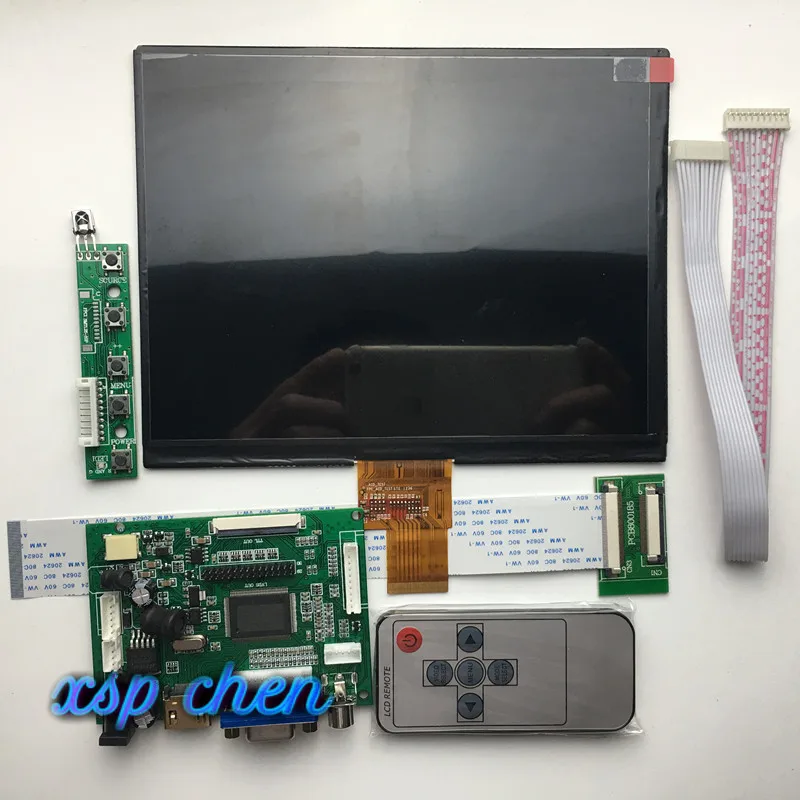 Placa de Controle Lcd + Hdmi Polegada Tela He080ia-01d 1024*768 Ips hd Display - Vga 2av Motorista 8 Lcd Hj080ia-01e - Imagem 3