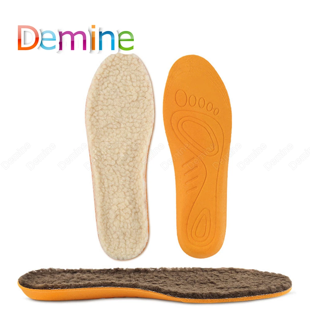 

Sunvo Thicken Cashmere Thermal Insoles for Shoes Winter Keep Warm Foot Cushion Pad Snow Boots Imitation Wool Heated Shoe Inserts