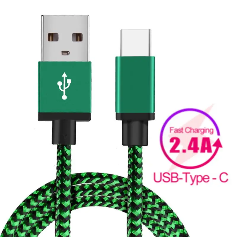 

Nylon USB Type C Cable USB C Mobile Phone Cable For Huawei P20 P30 Pro Fast Charging USB Type-C Cable For Samsung S9 S8 S10 Plus