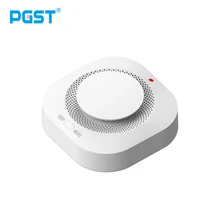 Pgst 433mhz sem fio detector de fumaça de incêndio detector de fumaça de alarme de segurança em casa