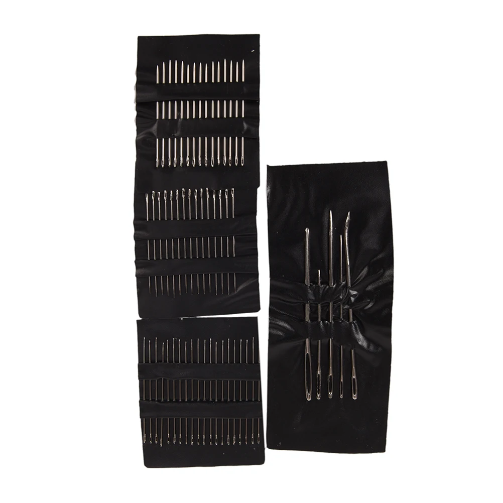 

Eye Needles Stainless Steel Embroidery Cross Stitch Knitting Yarn Sewing Hand Crochet Hook Set Kit DIY Crafts Tools 55Pcs/Large
