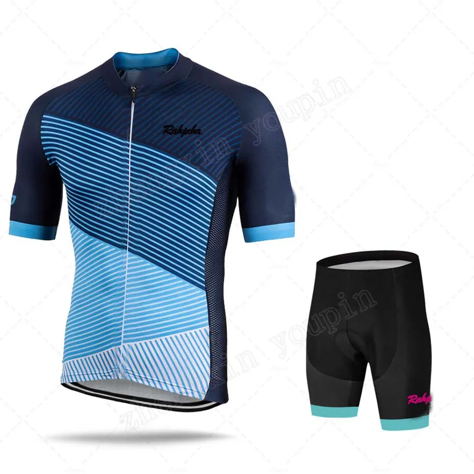 

2020 Men Cycling Clothing Summer Short Sleeve Jersey Set Road Bike Uniform Cycle Training Suit Triathlon Skinsuit Ropa De Hombre