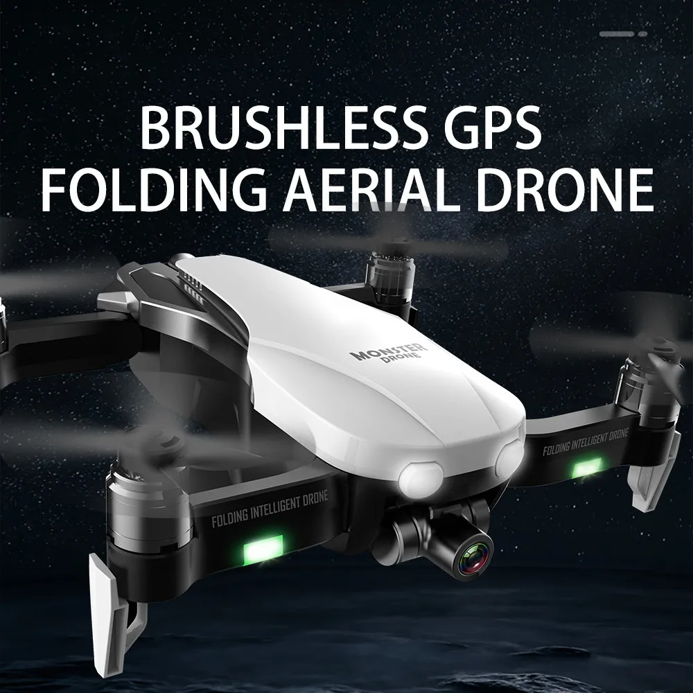 Бесщеточный GPS Drone 4K HD камера двухосевой антивибрационный самостабилизирующий