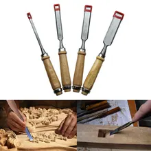 Деревянные Цвет плотник долото разделочный нож Ножи Деревообработка Гравировка костюм прочный столярные инструменты 4 шт./компл. практичный