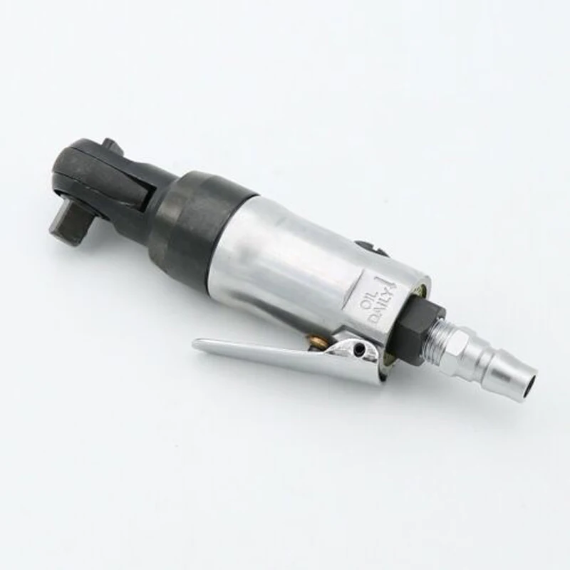 

1pcs Pneumatic Air Ratchet Wrench+1pcs 1/4 Inch Inlet Connection Torsion 16ft-lbs Square Drive Straight Shank Tools