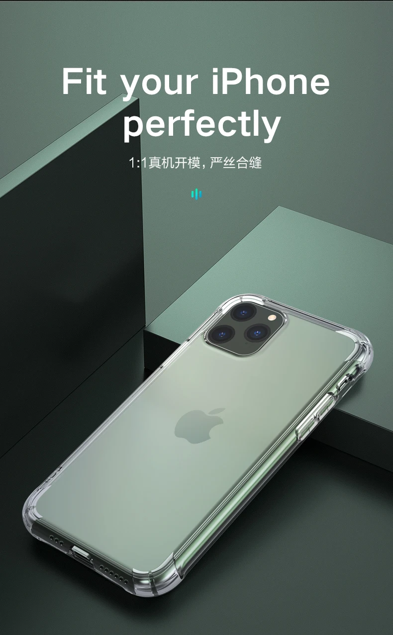 Чехол Sancore Airbag из ТПУ для IPhone 11 PRO XR XS MAX 6 6S 7 8 Plus, прозрачный противоударный мягкий чехол-бампер из ТПУ
